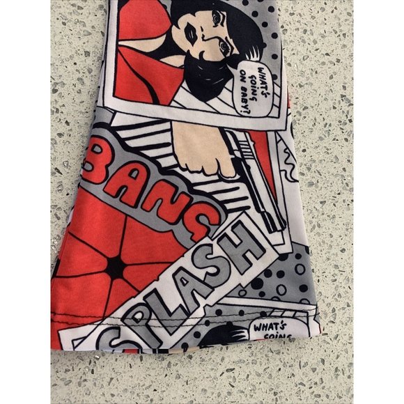 Funk Factory Diva Comic Dress Black/White/Red -Fit & Flare -Bell Sleeves YOUTH - Picture 8 of 8